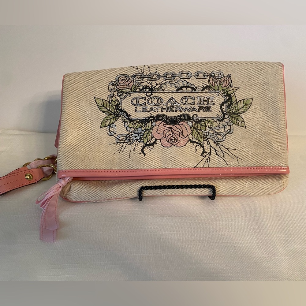 Coach Tattoo Foldover Cluch-Wristlet - Limited Edition Rare